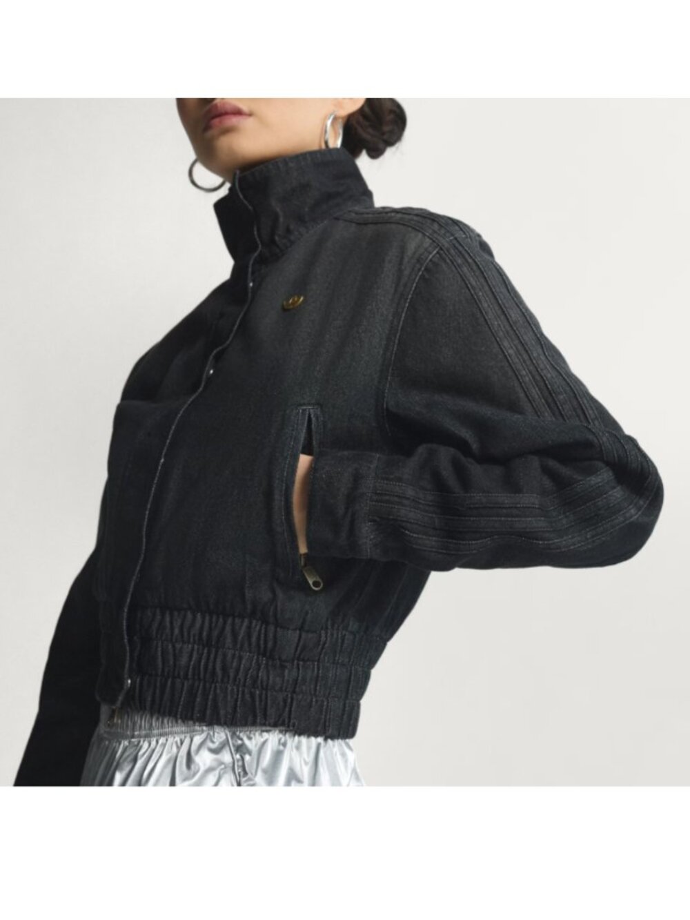 Adidas Originals Denim Track Top True Black Denim Small NWT KD3918
